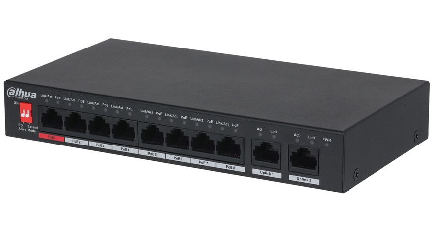Dahua PFS3010-8ET-96-V2 10 portni switch sa 8POE Dahua PFS3010-8ET-96-V2 10 portni switch sa 8POE