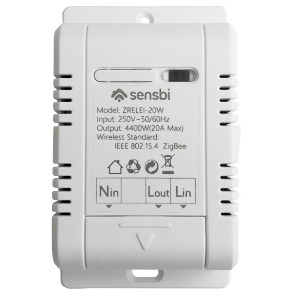 Sensbi ZRELEI-20W ZigBee rele, 20A 250Vac