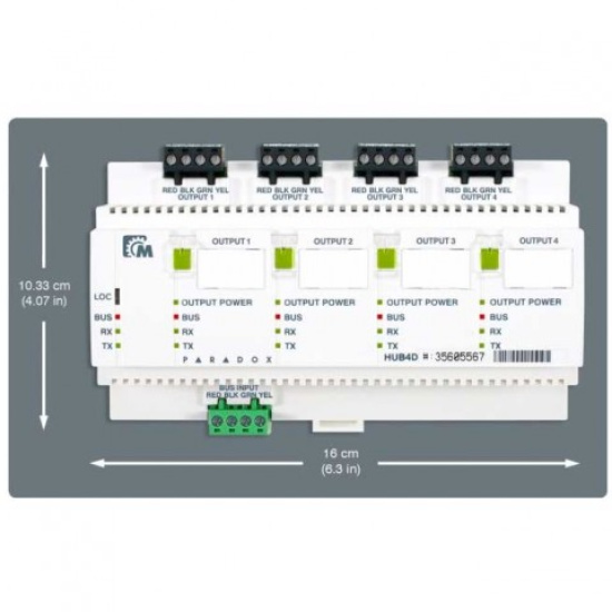 Paradox HUB4D modul izolator mreze